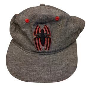 Marvel Spiderman Boy's Snapback Hat Gray Size OS Embroidered Spider Logo